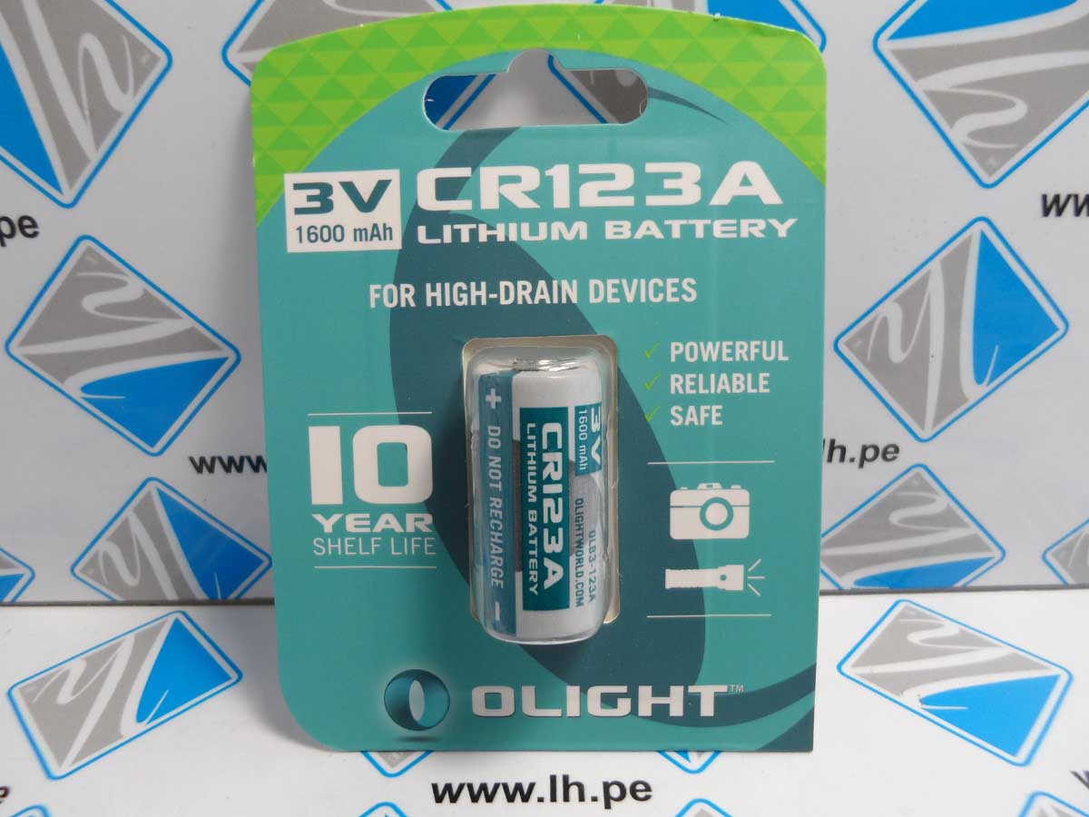 OLB3-123 CR123A      Olight CR123A Lithium Battery (3V, 1600mAh)